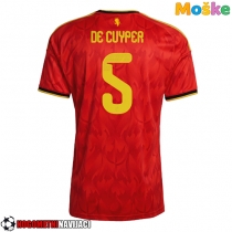 Moške Nogometnih dresov Belgija Maxim De Cuyper #5 Domači SP 2026 Kratki rokavi